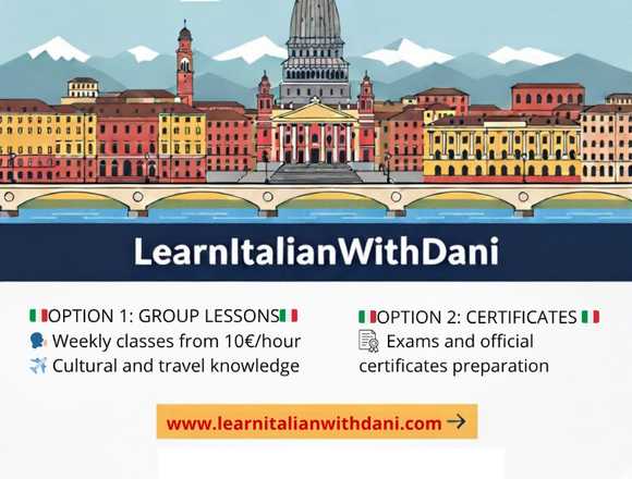 Group lessons starting from just € 10 per hour!
