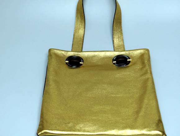 Bolso de hombro de piel