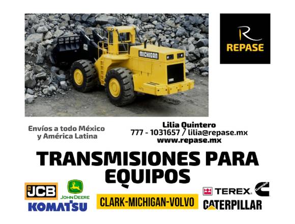 Transmisiones para equipos JCB en Cuernavaca (Municipio)