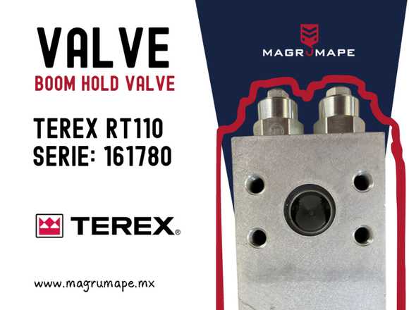 BOOM HOLD VALVE TEREX RT110 en Cuernavaca (Municipio)