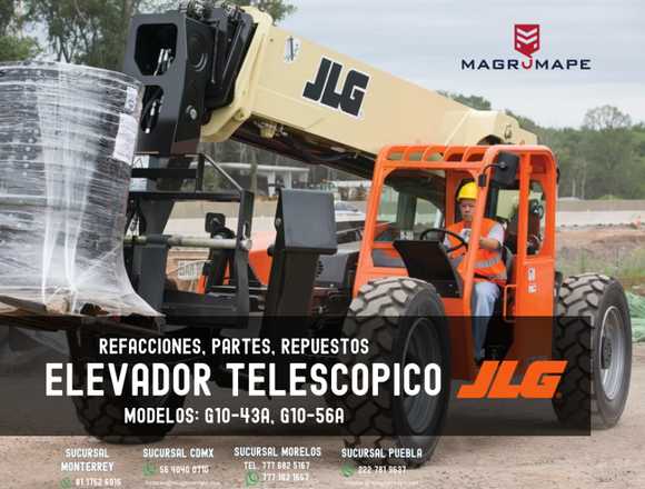 PARTES PARA ELEVADOR TELESCOPICO G10-43A JLG en Monterrey (Municipio)