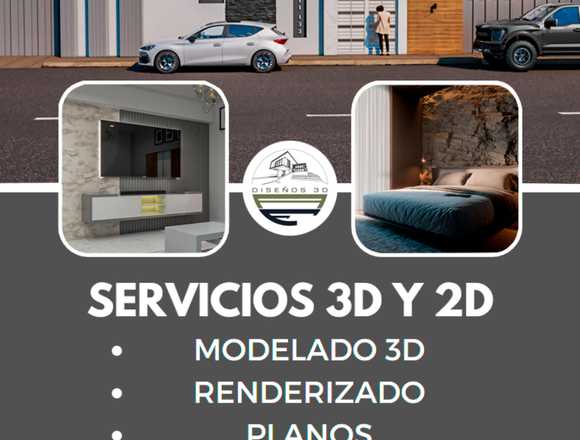 Modelado 3d, renders y planos para construcción en Iribarren (Municipio)