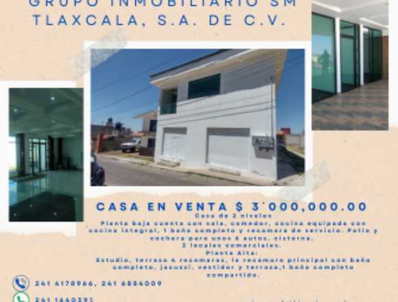 Amplia casa en venta en Tlaxco