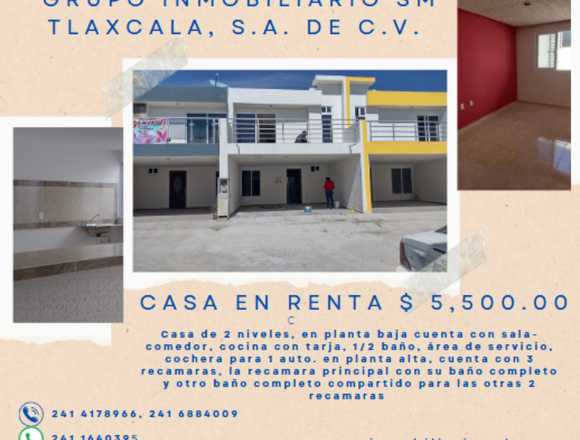 Casa en renta atrás de la metropolitana