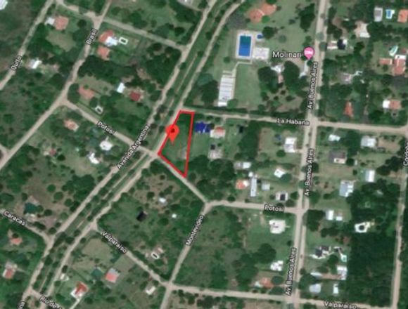 GRAN LOTE ESQUINA - MOLINARI en Huerta Grande (Localidad)