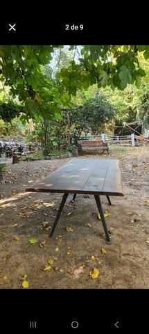 Fina mesa roble francés