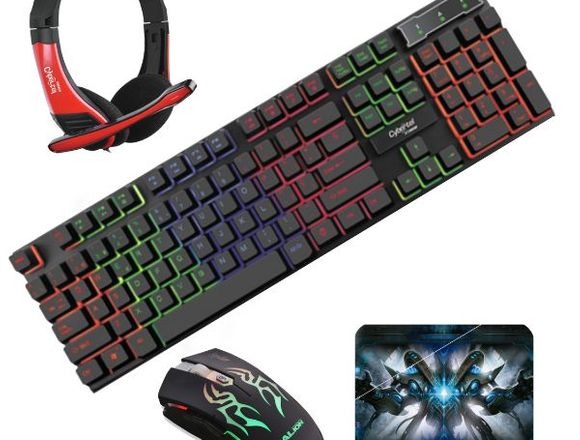 Kit Gamer N°01/Teclado-Mouse-Audifono Y Pad Mouse en San Borja (Lima 41) (Distrito)