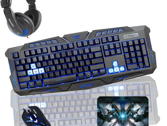 Kit Gamer N°05/Teclado-Mouse-Audifono Y Pad Mouse en San Borja (Lima 41) (Distrito)