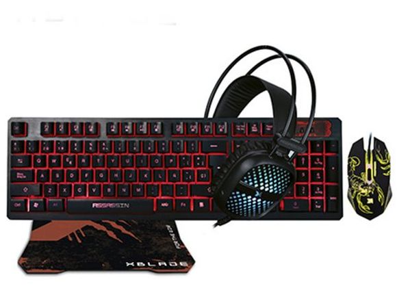 Kit Gamer N°08/Teclado-Mouse-Audifono Y Pad Mouse en San Borja (Lima 41) (Distrito)