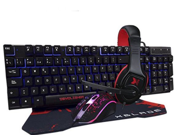 Kit Gamer N°09/Teclado-Mouse-Audifono Y Pad Mouse en San Borja (Lima 41) (Distrito)