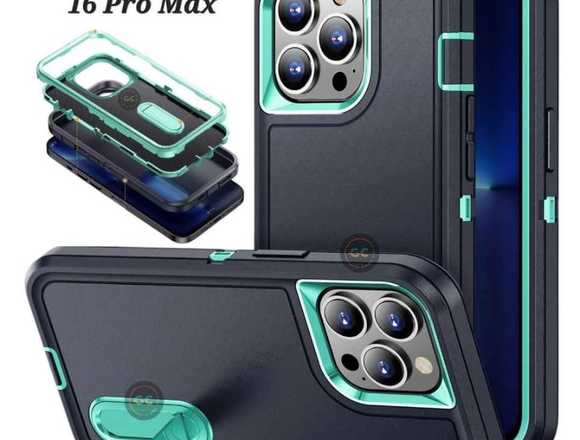 Case IPhone 16 Pro Max con Soporte de 3 Partes AntiShock 360° en Santiago de Surco (Lima 33) (Distrito)