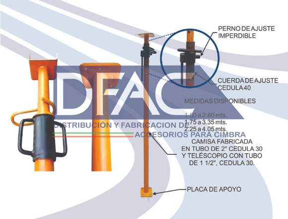PUNTAL EXTENSIBLE O PIE DERECHO en Venustiano Carranza (Municipio)
