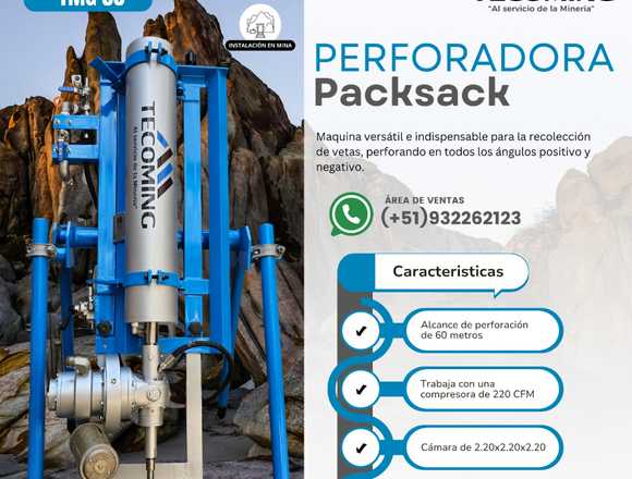 Packsack TMG 50 – Equipo de Perforación Minera en José Luis Bustamante y Rivero (Distrito)