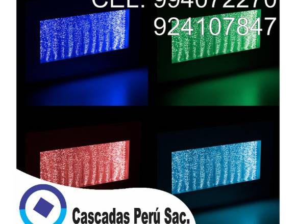 CORTINA DE BURBUJA LED MULTICOLORES, VELO DE AGUA en La Molina (Lima 12) (Distrito)