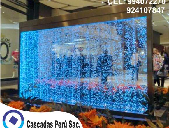 PANEL DE BURBUJAS CORTINA DE AGUA CASCADAS PILETA en La Molina (Lima 12) (Distrito)
