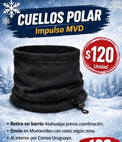 Cuellos, gorros, bufanda polar en Montevideo (Localidad)