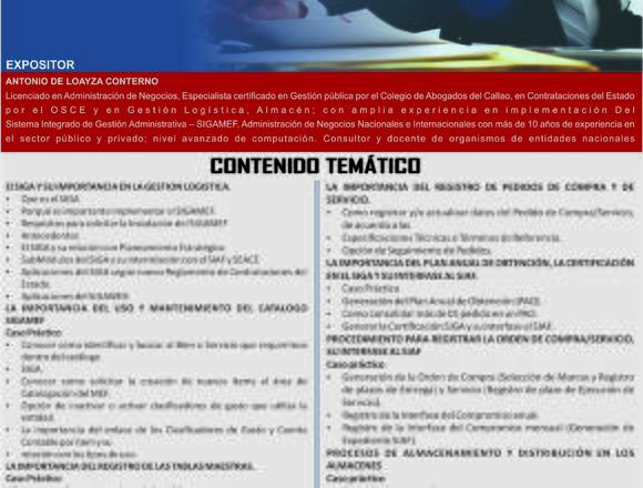 APLICACIONES PRÁCTICAS DEL SIGA MEF en Jesús María (Lima 11) (Distrito)