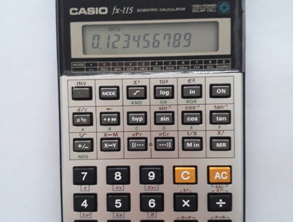 CALCULADORA CIENTIFICA SOLAR CASIO FUEGO FX 115