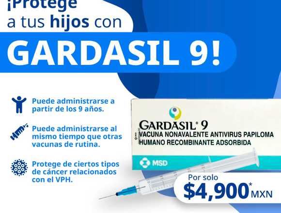 Vacuna Gardasil 9 en Farmacias Punto MX