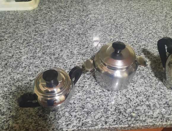 JUEGO DE PIEZAS VARIAS DE ACERO INOXIDABLE CAFE TE en Buenos Aires (Localidad)