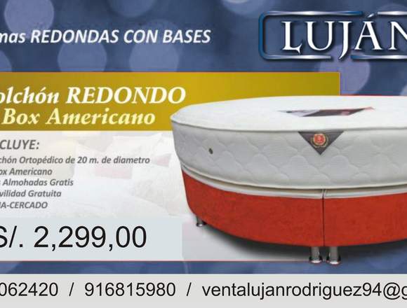 Cama Redonda Oferta De Lujo en La Victoria (Lima 13) (Distrito)