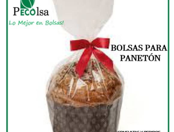 BOLSAS TRANSPARENTES PARA PANETÓN en Los Olivos (Lima 39) (Distrito)