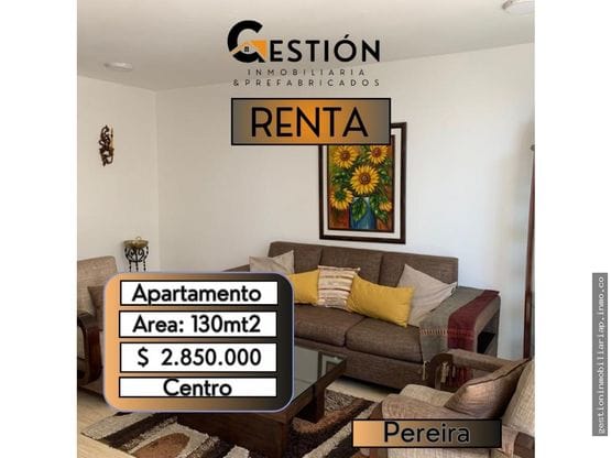 ARRIENDO APARTAMENTO CENTRO