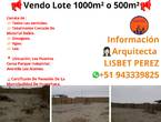 VENDO LOTE CERCADO DE1000m2 O 500m2 EN LOS HUERTOS