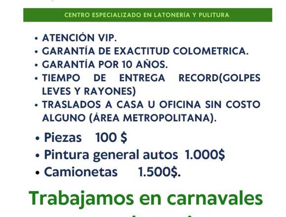 Primer taller de latoneria express en Chacao (Municipio)