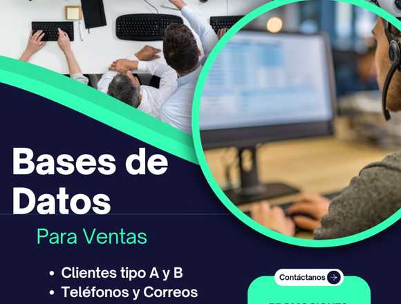 Base de datos clientes A y B. en Ciudad de Guatemala (Municipio)