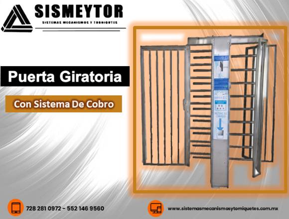 Puerta Giratoria con Sistema de Cobro en Lerma (Municipio)