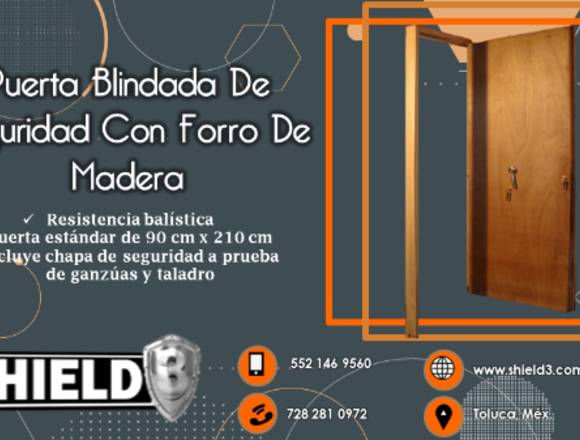 PUERTA BLINDADA CON FORRO DE MADERA en Lerma (Municipio)