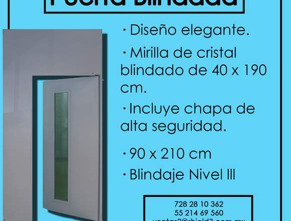 Puerta Blindada Con Regilla en Gustavo A. Madero (Municipio)
