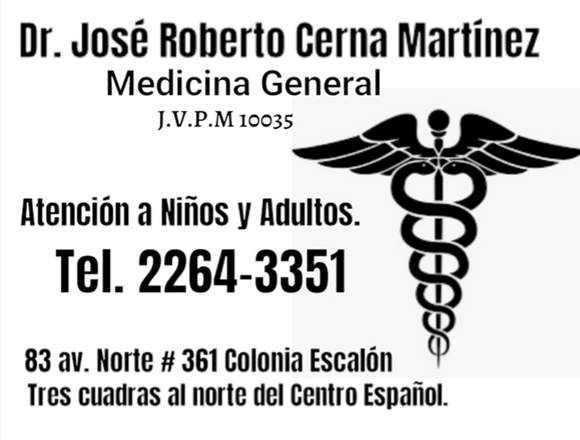 Medicina General. Atención personalizada. en San Salvador (Municipio)