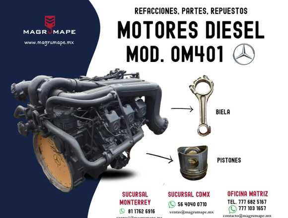 MOTORES MERCEDES BENZ MODELO OM401 en Chihuahua (Municipio)