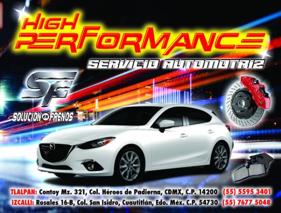 Frenos High Performance en Tlalpan (Municipio)