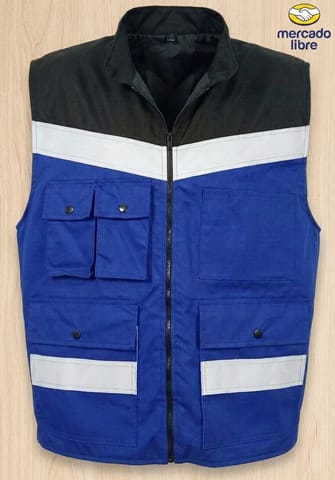 Chaleco reflejante supervisor ligero azul rey