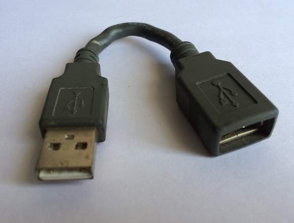 Cable adaptador USB macho a USB hembra