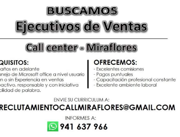 TELEOPERADORES VENTAS ESPAÑA en Lima (Lima 1) (Distrito)