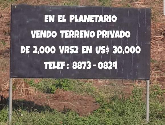 TERRENO EN MANAGUA RESIDENCIAL EL PLANETARIO en Managua (Municipio)