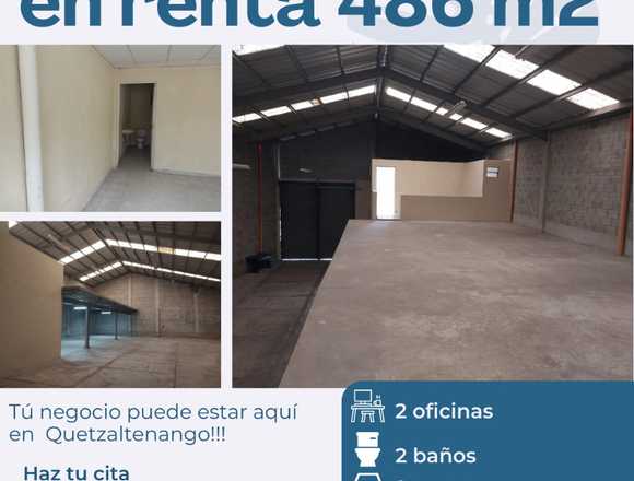Bodega 486m2 Quetzaltenango con seguridad en Ciudad de Guatemala (Municipio)