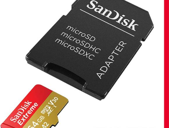 Tarjetas de Memoria SanDisk 64 GB Full HD 4K