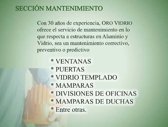 ALUMINIO Y VIDRIO - ORO VIDRIO en Quito (Cantón)