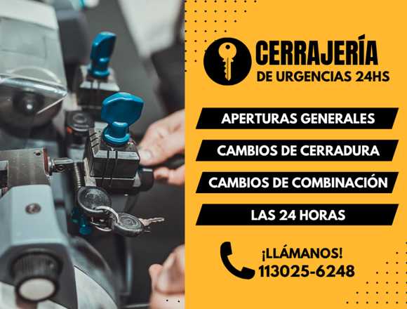 Cerrajero a domicilio las 24hs zona CABA y GBA. en Hurlingham (Localidad)