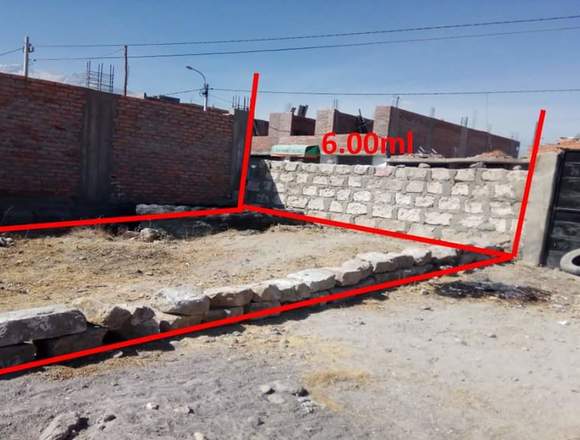 VENDO TERRENO EN CERRO COLORADO en Cerro Colorado (Distrito)