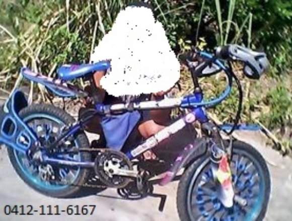 Bicicleta rind 20 azul en 50$ en Agua Blanca (Municipio)