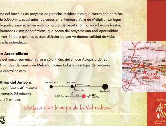 VENTA PARCELAS DE AGRADO DESDE 1.550 UF en Maipú (Comuna)