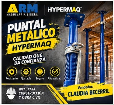 Pie derecho metálico Hypermaq para cimbrado en Los Cabos (Municipio)