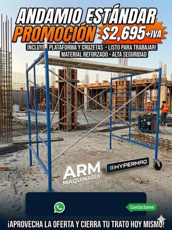 Andamio profesional 1.56x2 m reforzado