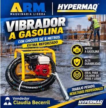 Vibrador de Concreto Hypermaq 6m